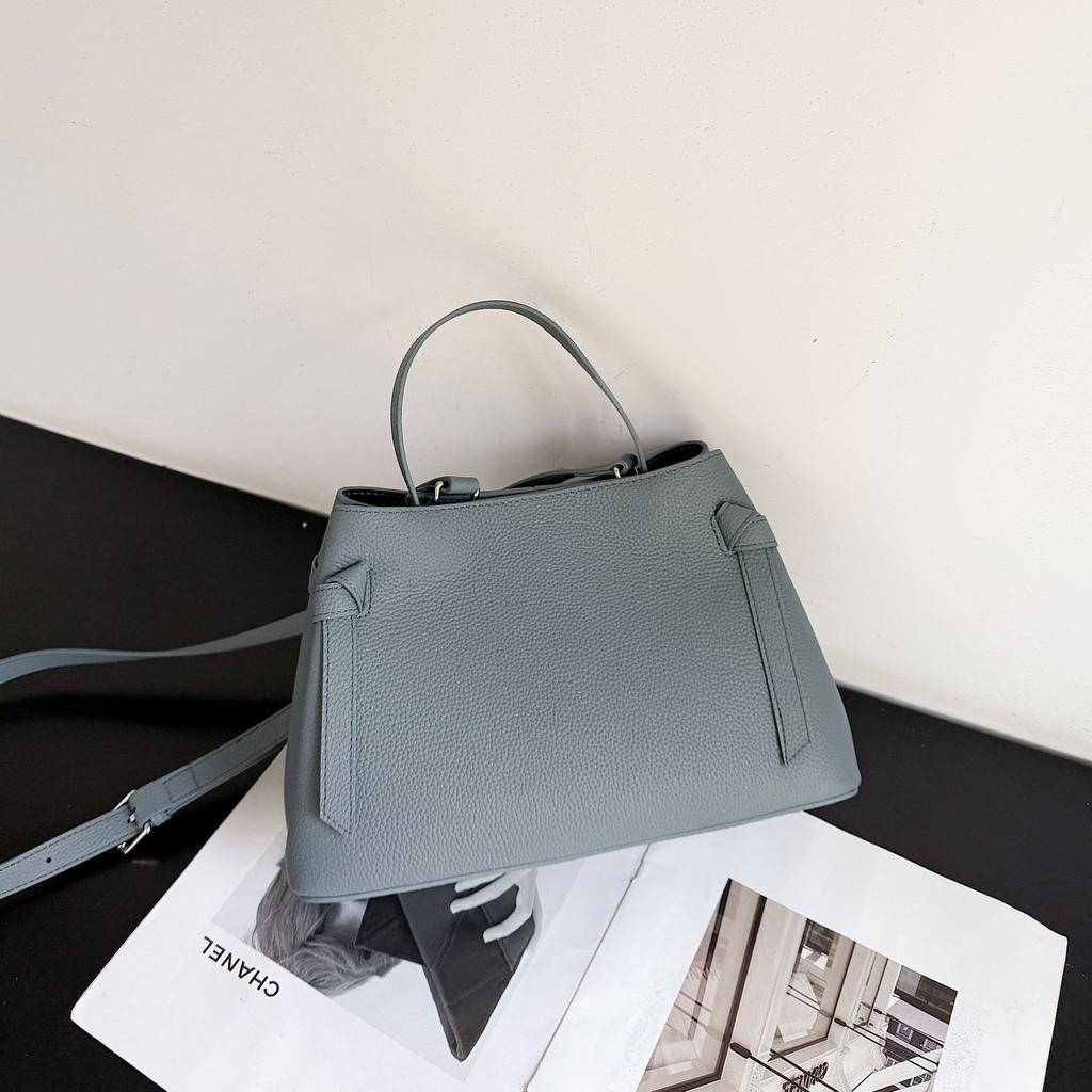 Rindsleder Umhängetasche für Damen, große Kapazität, modisch, schlicht, große Kapazität, Tragetasche, echtes Leder