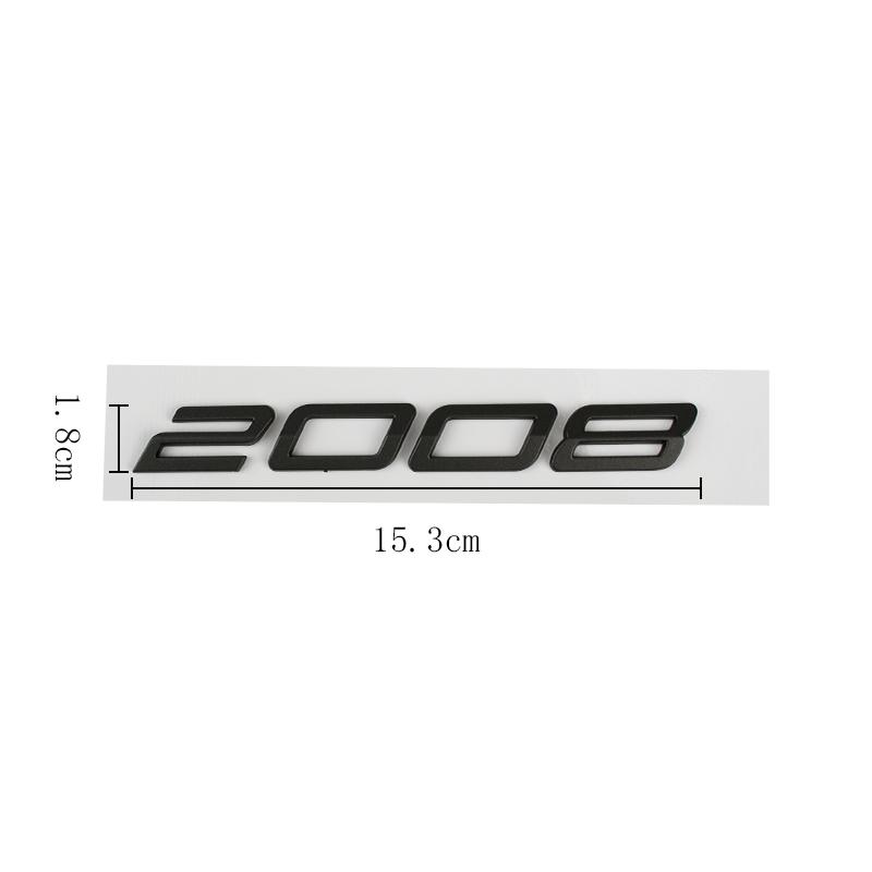 1pc Car 3D ABS Letters Logo Decals Sticker For 2008 3008 4008 5008 2023 2024 2025 Car Trunk Alphabet Emblem Badge Stickers