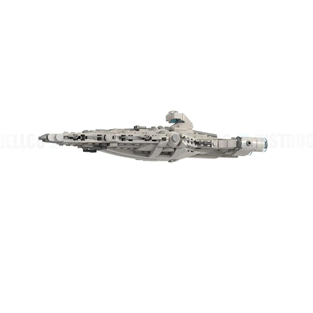 Compatible - 107086 Mini Imperial Light Cruiser - White, Model Building Block Gift Ornament