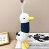 Cartoon Duck Mascot Pendant: Cute Plush Doll Keychain for Backpack or Small Gift