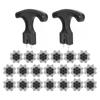 20PCS Golf Spikes Replacement with Nail Puller TPU Easy To Replace Anti Skid Golf Studs for Golf
