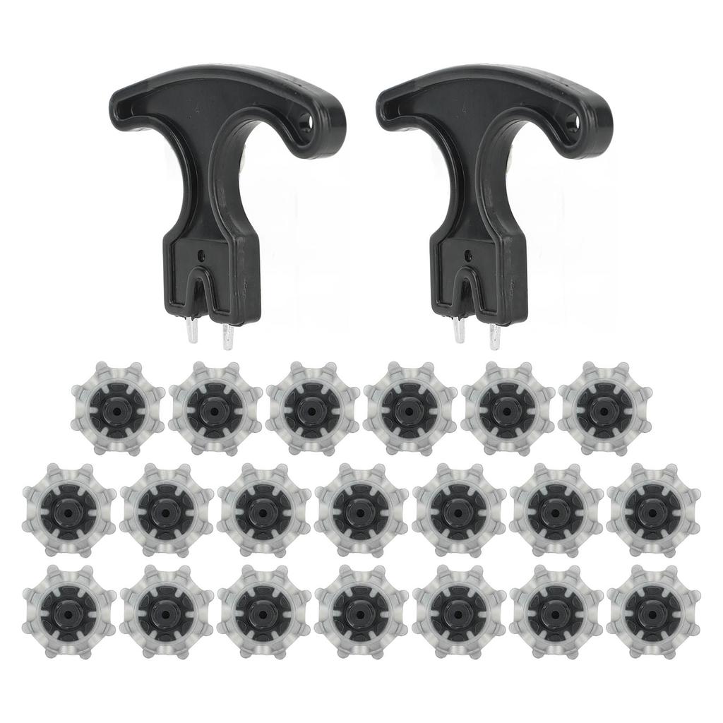 20PCS Golf Spikes Replacement with Nail Puller TPU Easy To Replace Anti Skid Golf Studs for Golf