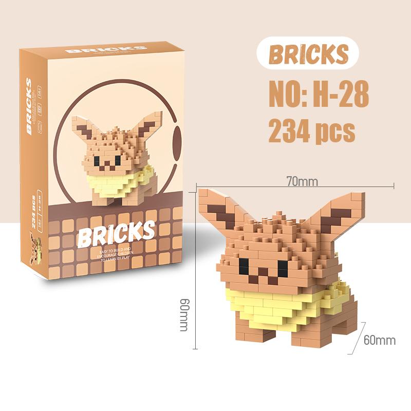 Blocos de Montar Pokémon Pokémon Gengar Ação Personagem de Desenho Animado Pikachu Charizard Modelo bloco de montar Para Meninos Presentes de Aniversário