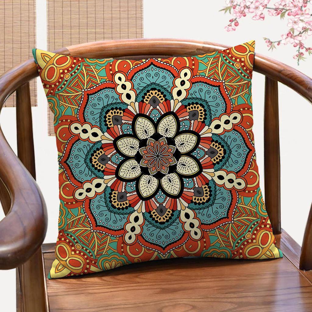 Vikama Bohemian Ethnic Style Pillow Set Cushion Set Living Room Bedroom Sofa Comfortable Home Decoration