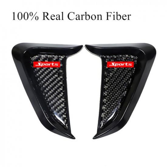 Car Left Right Side Fender Ventilation Air Vent Cover Shark Gills Decor Stickers