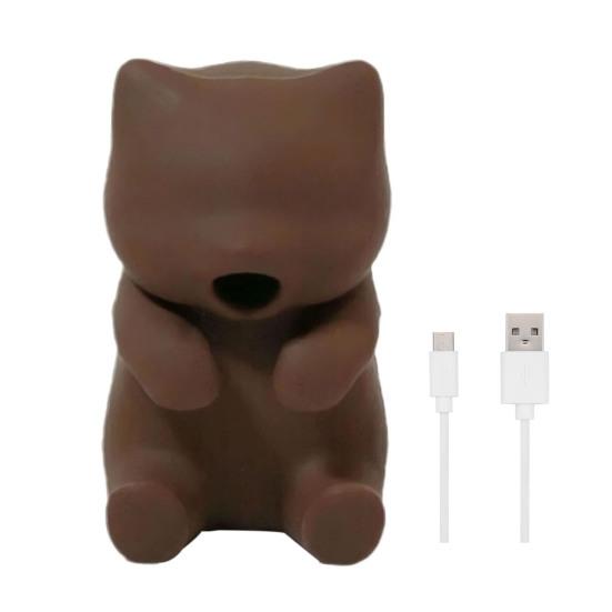 Drink Cooler Compact Design Portable Easy to Use USB Rechargeable Waterproof Cat-Shaped Fan Drink Food Cooler