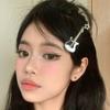 Small Star Hair Clip for Girls Retro Guitar Hairpins Accessory with Punk Clips