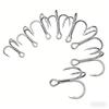 High-carbon Steel Blood-groove Lure Anchor Fish hook15Pack of Universal Saltwater and Freshwater Fishing Hooks with Thickened Re