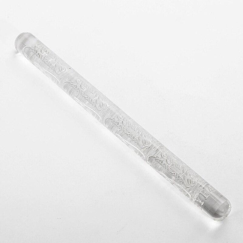 Handhold Embossed Rolling Pin With Christmas Pattern Multipurpose Acrylic Rolling Pin Practical Kitchen Baking Gadgets