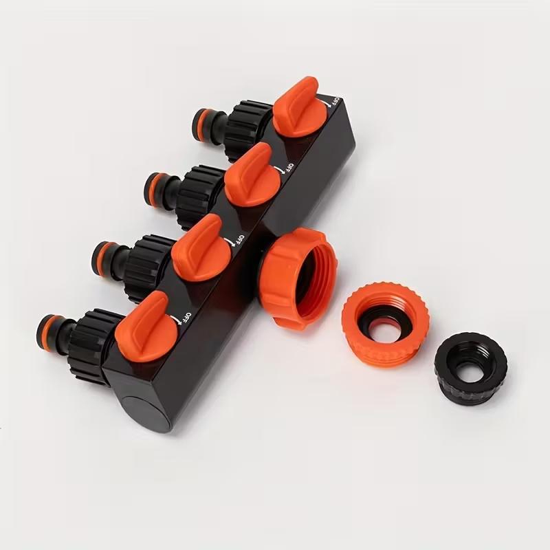 1Pc Valve Splitter 3/4" Watering Connector Distributor 4 Way Hose Splitters For Water Pipe Hose Pipe Tap Connectors