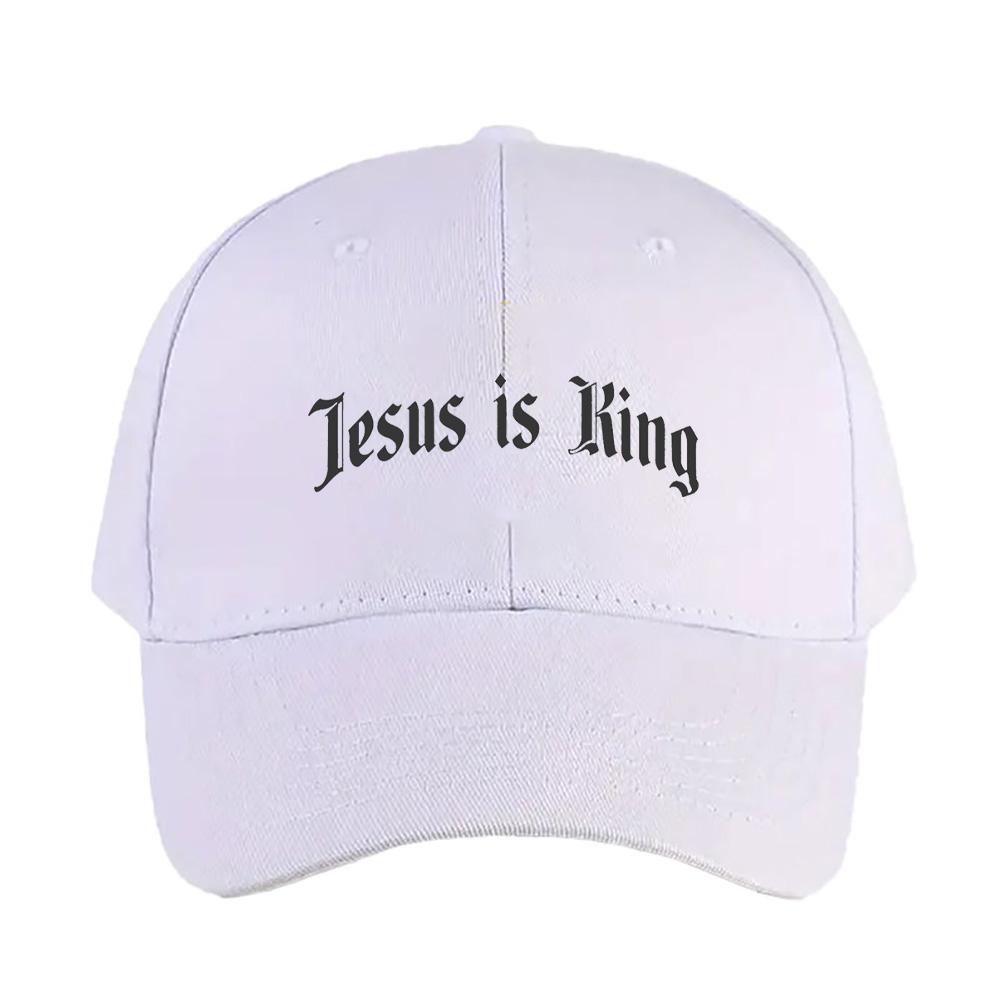 Jesus Is King Cool Fun Cap Summer Woman Man Adult Hat Fashion Casual Adjustable Printed Baseball Caps Trucker Cap