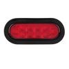 LED Trailer Lights 6pcs 12V 10LEDS Stop Turn Tail Lighting Polycarbonate Housing for Truck and Red Black