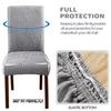 Jacquard Mid-back Chair Cover Home Leisure Regular Chair Cover Dust and Dirt Family Chair Cover  Universal