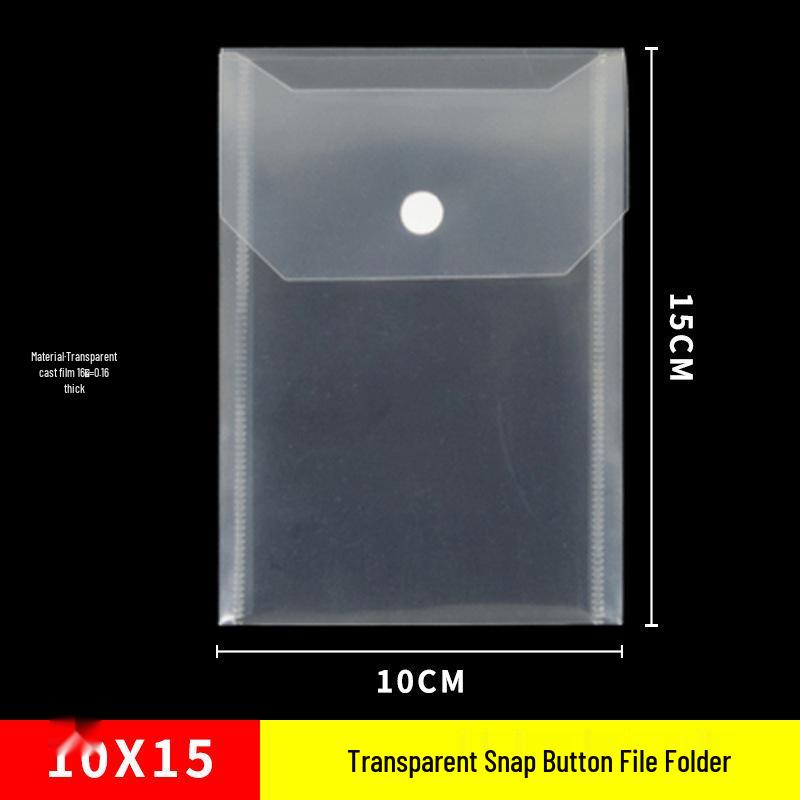 Transparent Vertical Document and Stationery Bag - A6/A4, Mini File Organizer, Available in Bulk (20+ Pieces)