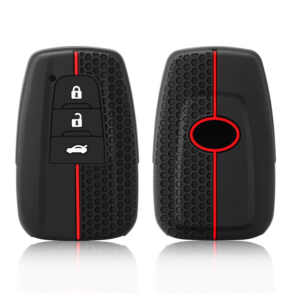 

New Car Key Case Cover Shell Fob For Toyota Chr Camry Corolla Rav4 Highlander C-Hr Prius Land Cruiser Prado Keychain Accessories
