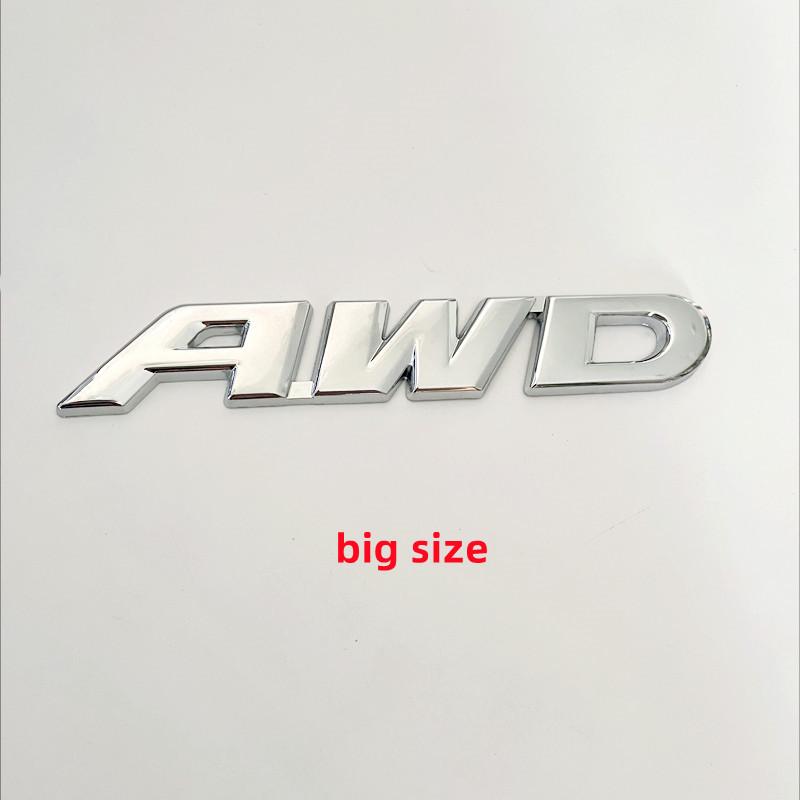 3D Metal Car AWD Front Grill Sticker Tail Emblem Badge Rear Decal Logo for Impreza 4X4 Off Road SUV 4WD