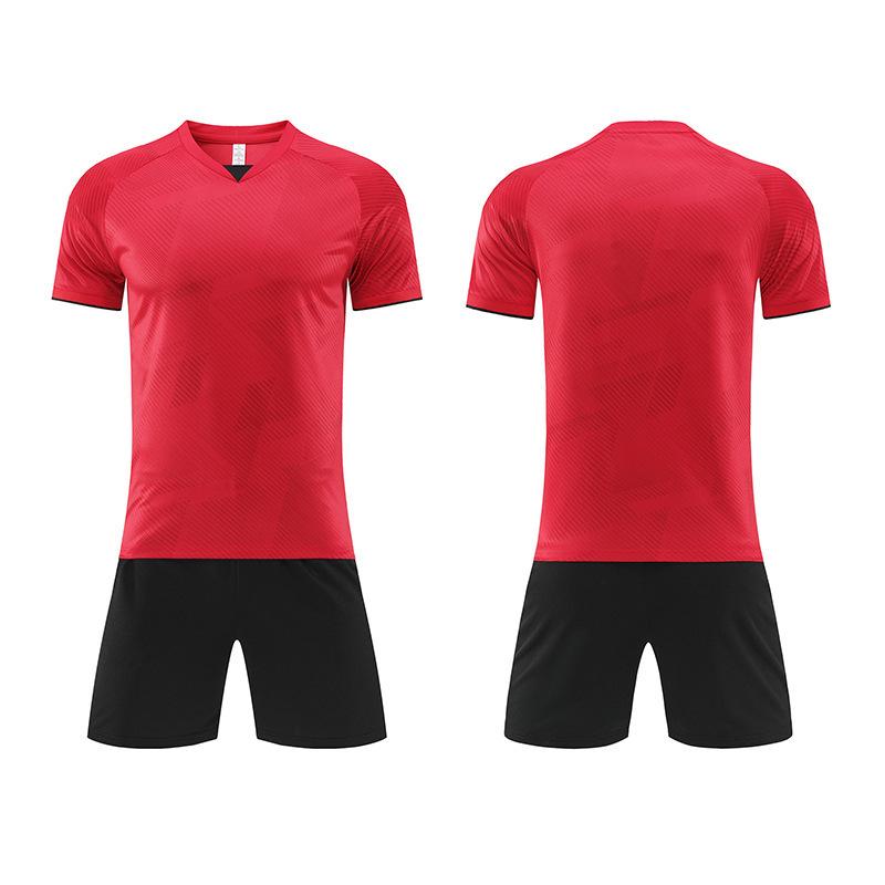 New Quick-Dry Short Sleeve Football Kit for Adults & Students - Team Sports Competition Uniforms for Children.