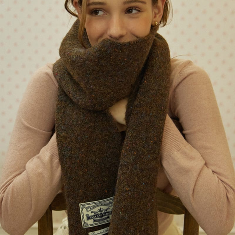 NONLOCAL Color Blend Knit Muffler - 4Color