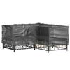 VidaXL Housse de salon de jardin en forme de L 12 œillets 185x185x70cm 319313