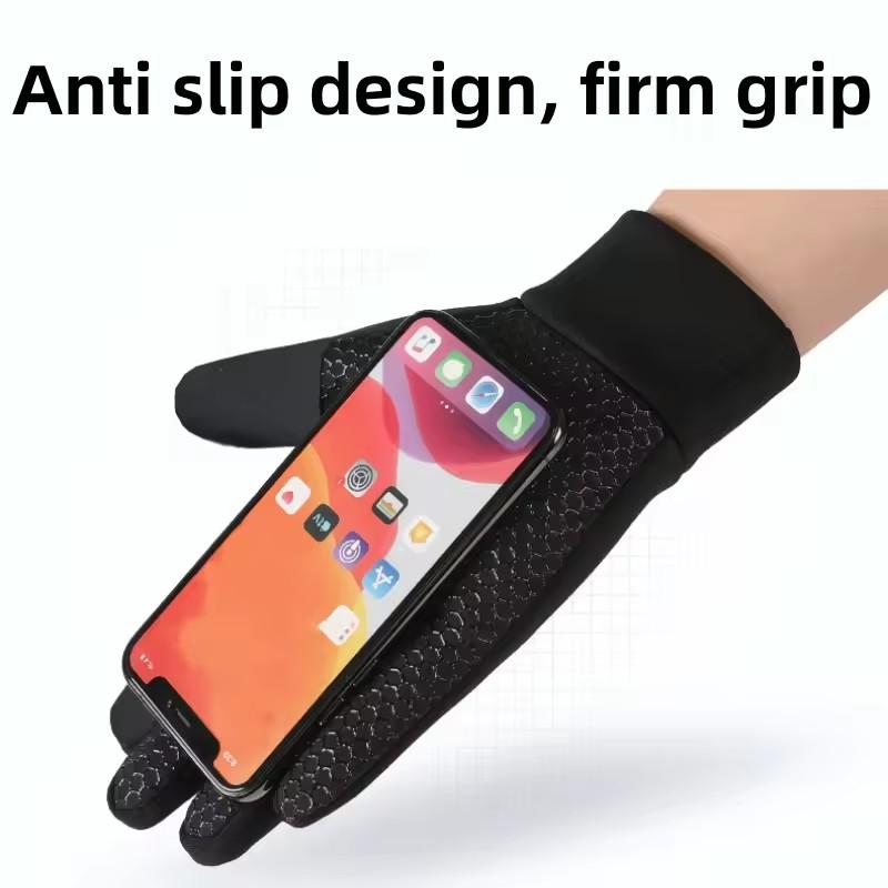 Winter Warme Handschuhe Verdicktes Fleecefutter Fahrradhandschuhe Anti-Rutsch Kälteschutz Thermisch Touchscreen Outdoor Sport Skihandschuhe