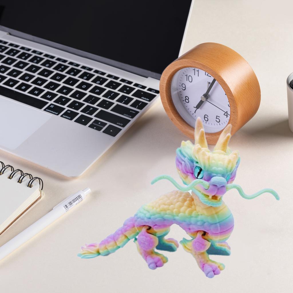 3D Printed Kirin Figurine Movable Simulation Model Creative Toy for Children Desk Decoration and Gift