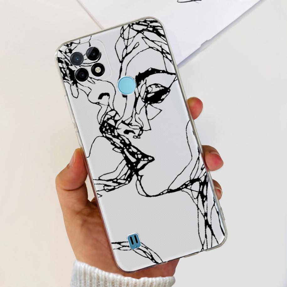 For Realme C21Y Case Realme C21 Phone Case 2023 New Printed Soft Back Cover For Realme C25 C25S C25Y RealmeC21Y Shockproof Coque