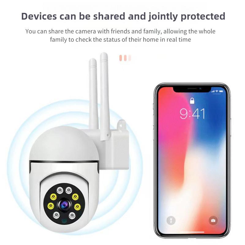 2MP HD Intelligence WiFi Camera 360 Degree Panoramic Indoor And Outdoor Monitor Wall Mounted Monitoring Ball Machine