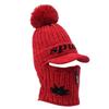 Thickened wool cap, fleece ear protectors, knitted hat, wool knitted cold-proof one-piece cycling windproof women's hat