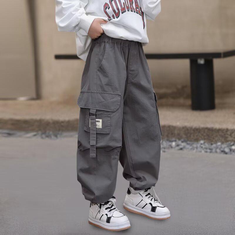 Boys' 2025 Spring & Autumn Casual Long Trousers - New Style for Middle & Older Children