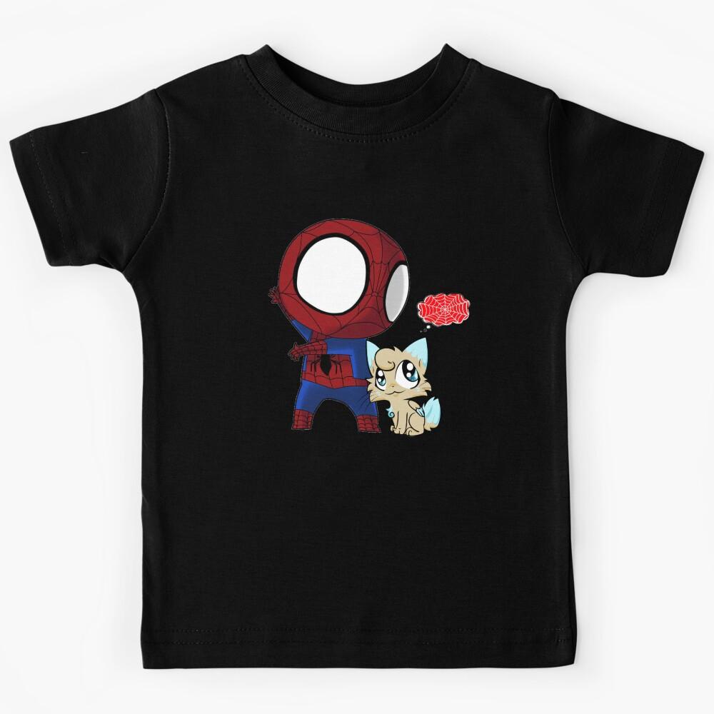 Spider cat chibi Kids T-Shirt 160