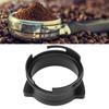 Aluminium Alloy Dosing Funnel Splash Proof Rotatable Dosing Ring Silver Black Coffee Dosing Ring Coffee Brewing