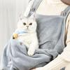Cat Petting Pet Travel Sleep Bag Cat Carrier Pouch Dog Puppy Bag Plush Outdoor Shoulder Bag Comfort Transport Apron Bag For Cats
