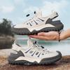 Men's casual sandals 2025 new summer mesh breathable hollow hole shoes trendy cool slippers