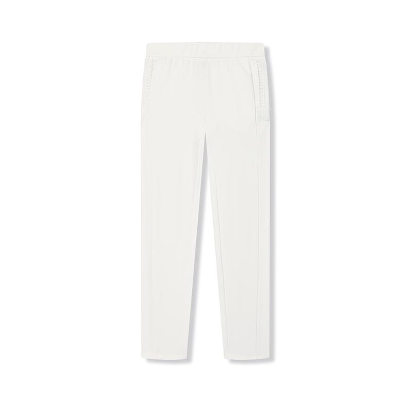 New FILA Knitted Sweatpants Women's Cloud White F11W438602FWT