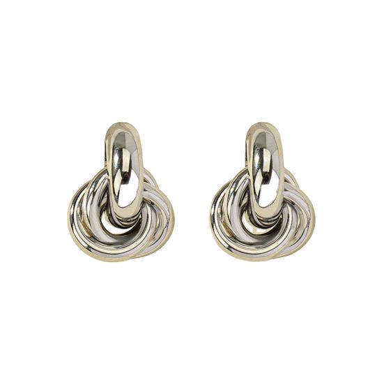 

1 пара женских сережек, геометрические многослойные в форме витого шара, металлические блестящие серьги-гвоздики для поездок на работу, свиданий, выпускного вечера, серьги с гальваническим покрытием, украшения для ушей серебряный