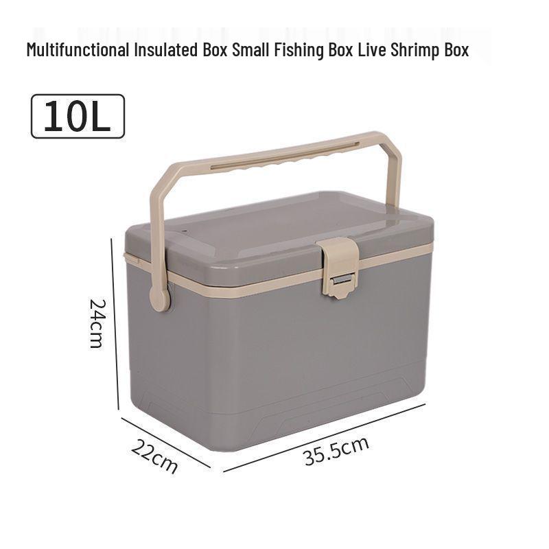 Sea Fishing Insulated Tackle Box with Oxygenator - Lightweight, Refrigerated, and Perfect for Live Shrimp.