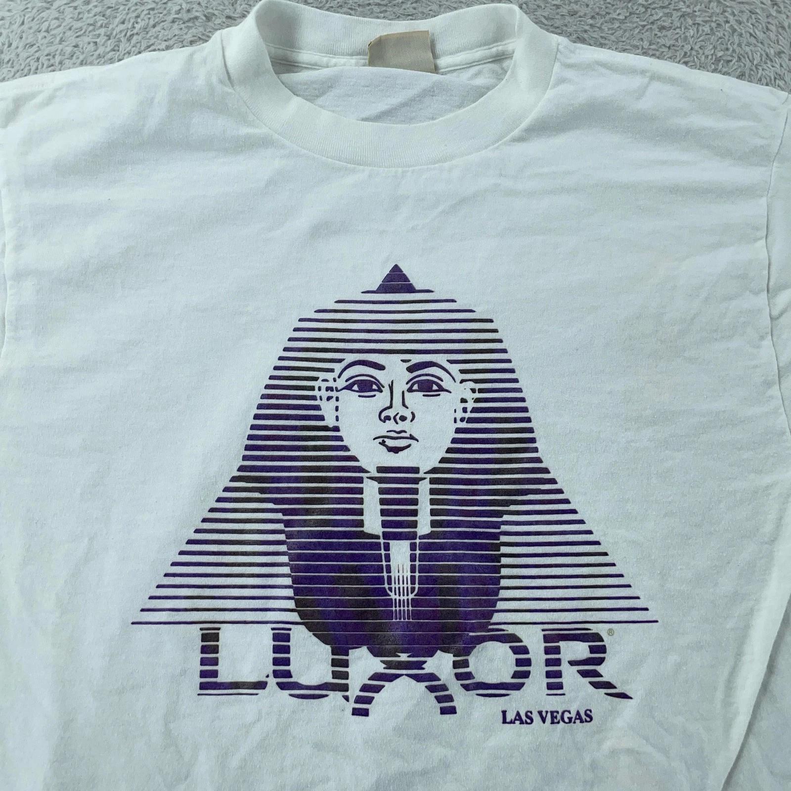 

Винтажная рубашка Luxor Las Vegas Мужская Средняя Pyramid Creations Sphinx Casino 90-е 2XL