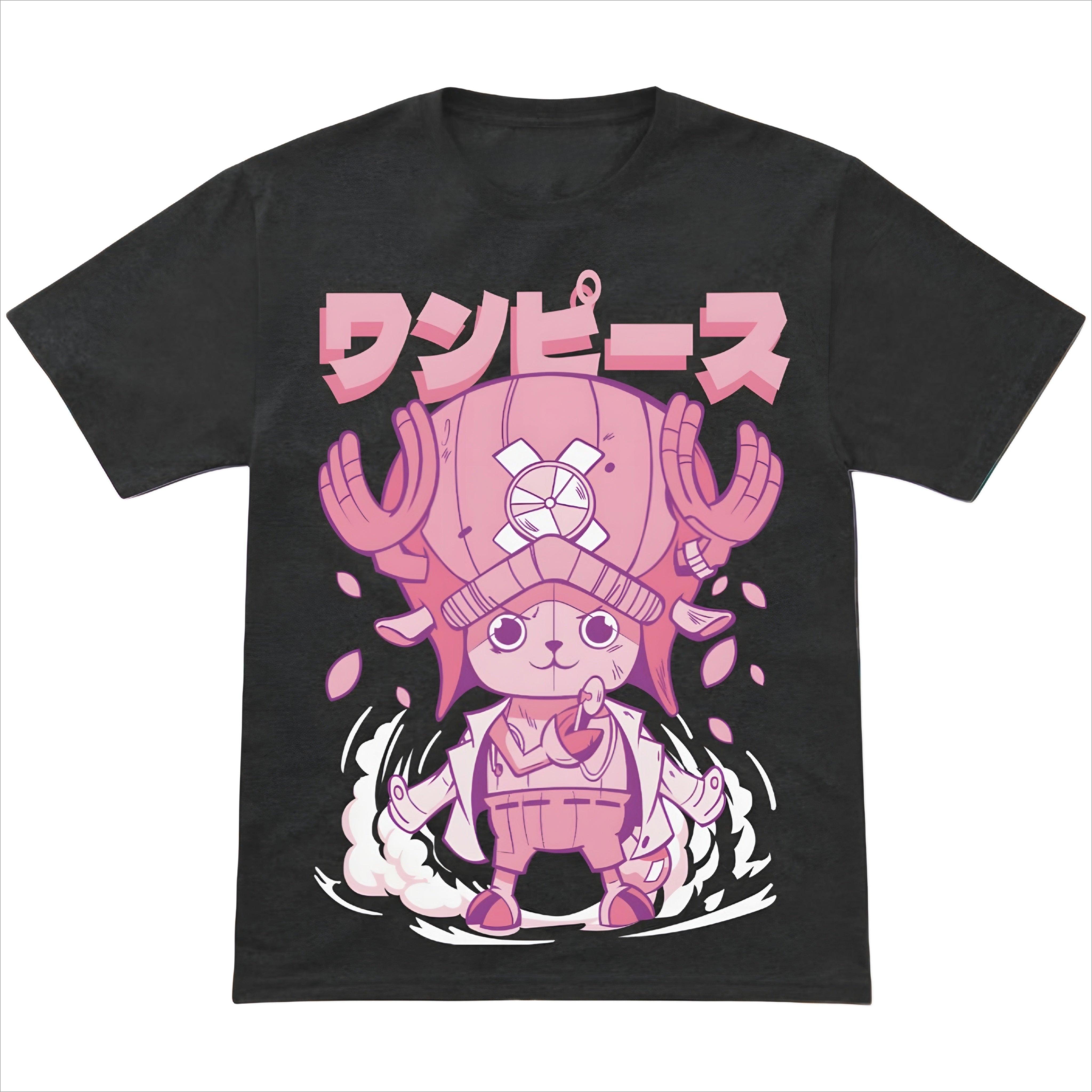 One Piece Tony Tony Chopper Anime Graphic T Shirt Straw Hat Pirates Manga Streetwear Cotton Oversized Tee for Fans S разноцветный
