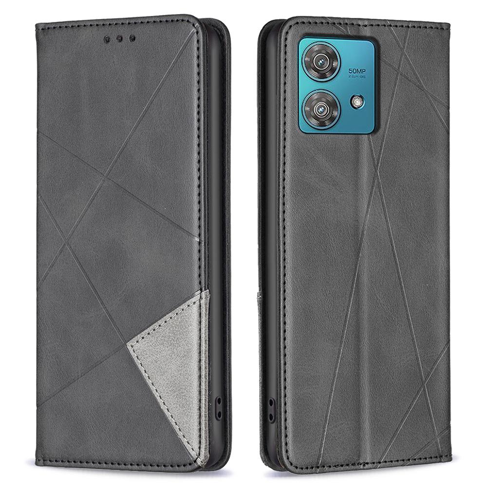 For Motorola Edge 40 Neo 5G Case PU Leather Card Slots Stand Phone Cover