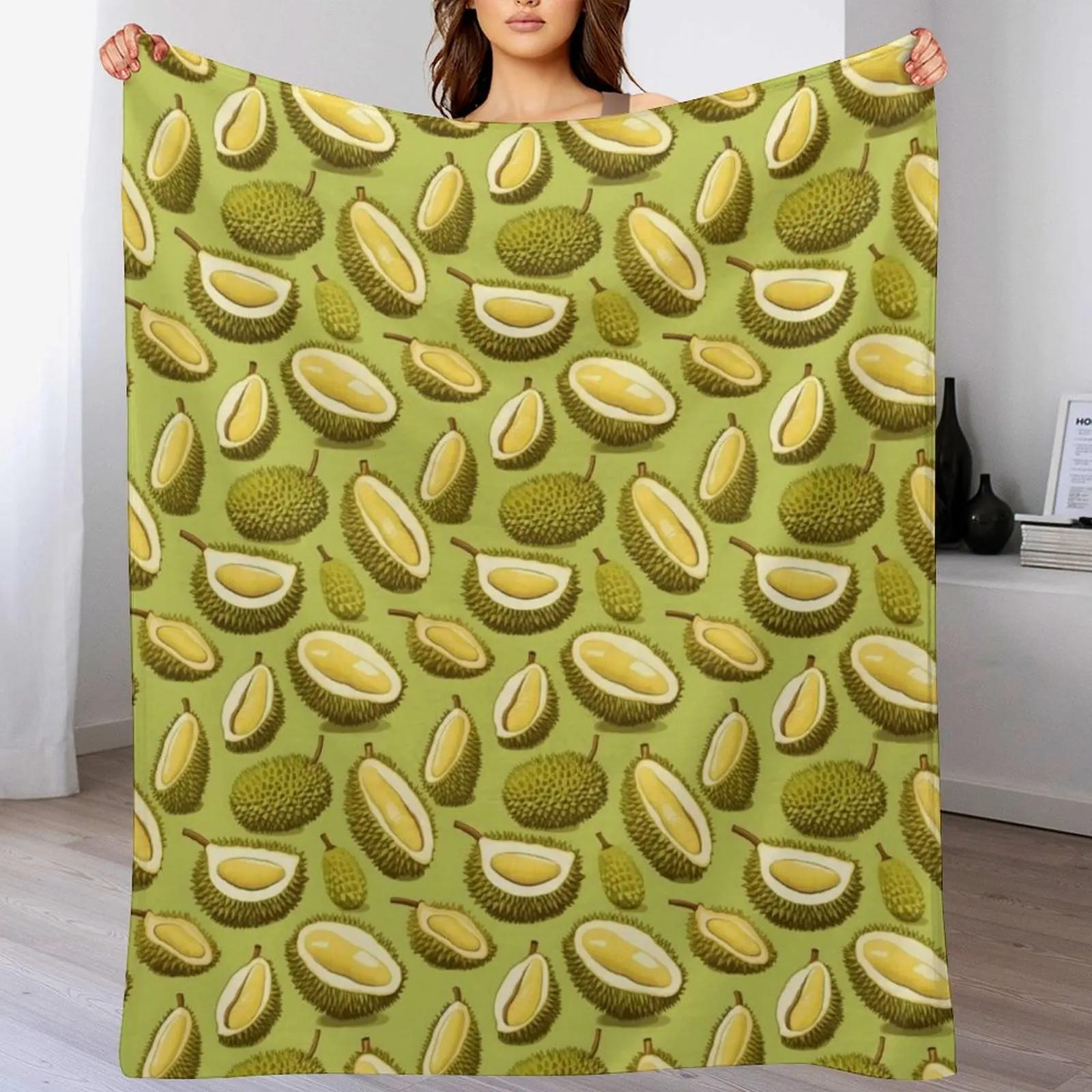 

Durian lover Throw Blanket Outdoor Soft Blanket for Picnic Beach Camping 102x76cm(40x30in)