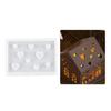 Silicone Molds Christmas House Candle Molds Casting Molds Handmade Craft Supplies Plaster Molds for Candle Making