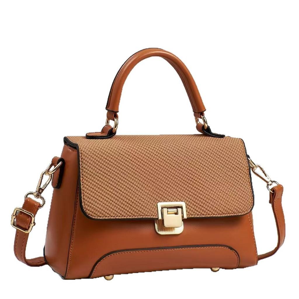 Borsa a Mano Moda Macaron in Materiale PU per Uso Quotidiano Casual