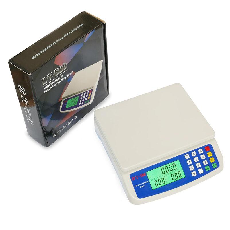 

«DT580 Высокоточные портативные кухонные весы до 30 кг» 30kg/1g, battery type белый