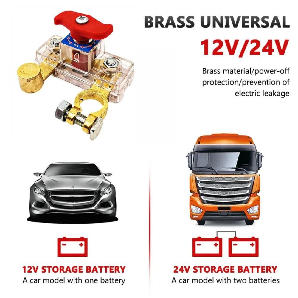 12 - 24 V Battery Isolation Switch Quick Cut-off Negative Isolator Battery Switch  Car