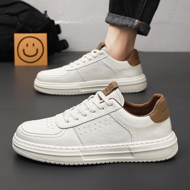 Men'S Shoes Breathable Little White Shoes Men'S Trendy Platform Sneakers Casual Board Shoes Trendy Shoes