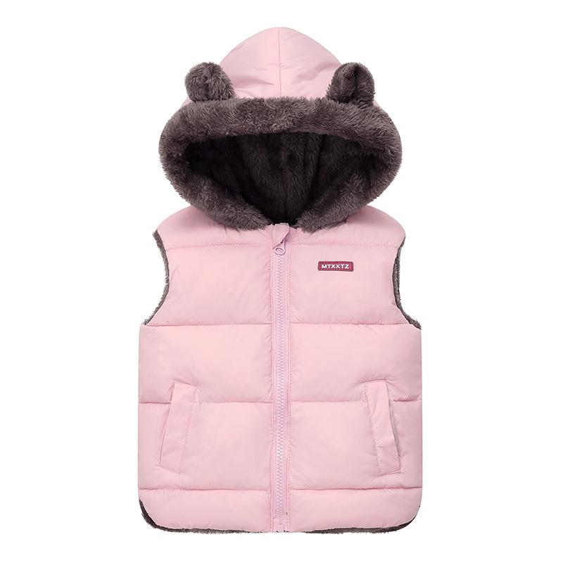 Svrchní oděvy pro chlapce (Velikosti 4 a vyšší) Děti Chlapci Zimní zateplená kožešina Kabát s kapucí a vycpaným kabátem Bunda Parka Outwear 2-5 let