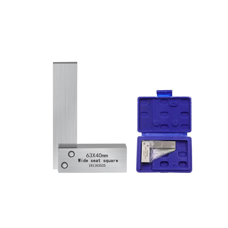 Machinist Square Mechanical Engineer Steel High Precision 90 Degree Wide Base Tool Angle L-type Testing Measuring Tool 4 Szie