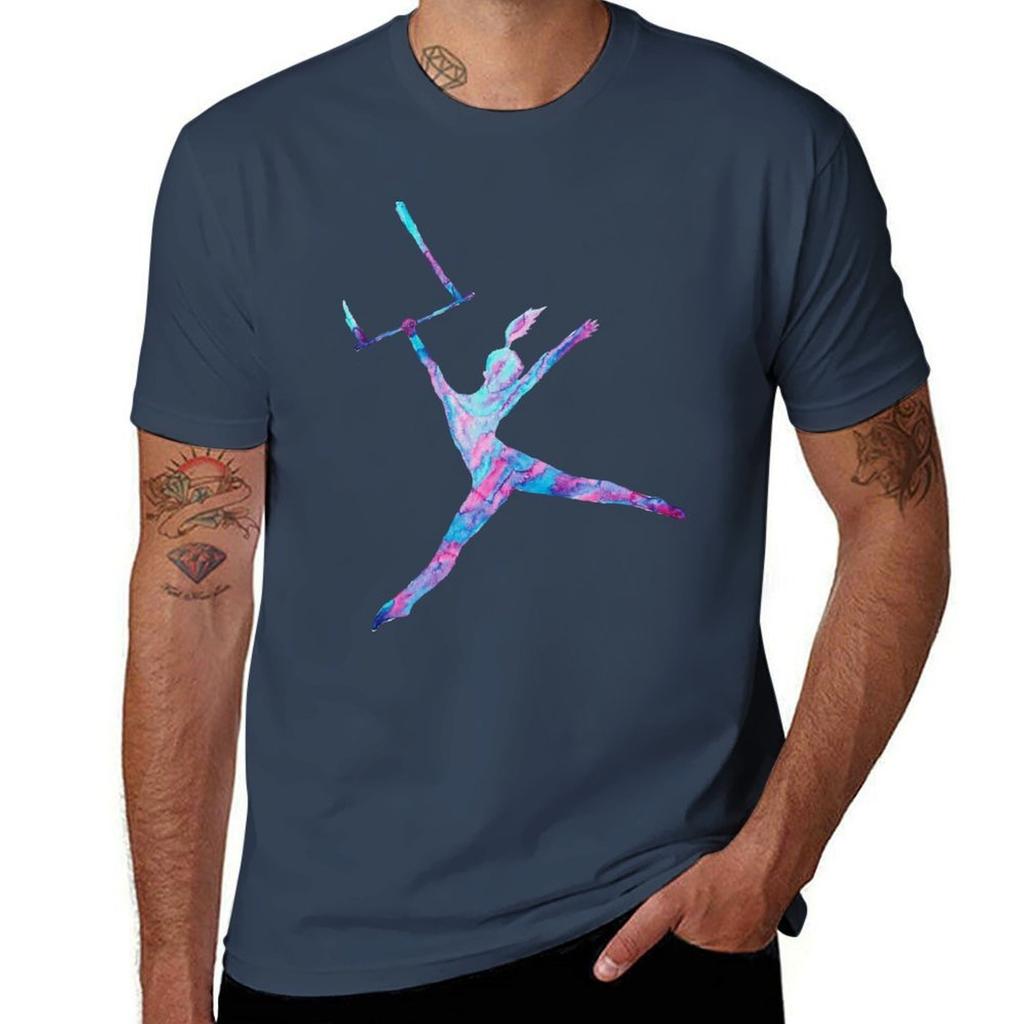 Trapeze watercolor art TShirt Casual Trendy Short Sleeve TShirt