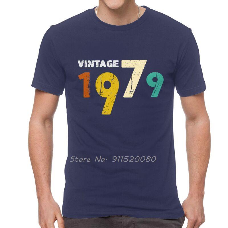 Mens Vintage Born In 1979 TShirt Harajuku Birthday Old Gift Tshirt  Cool T Shirt Cotton Tee Tops Streetwear Mens Clothing
