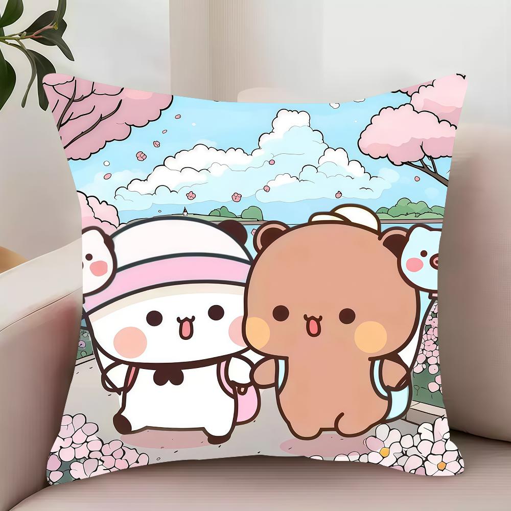 Panda Cute BuBu DuDu Pillow Case Decor Protective Covers Comfortable Soft For Sofa Living Room Home Office
